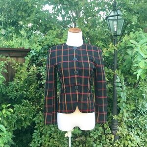 JONES NEW YORK PLAID BLAZER